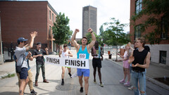 Hard marathon day for these horny blokes but they still fuck