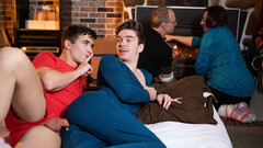 Snow day sex with two dudes who get all taboo