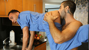 Intimate kitchen perversions with the hot plumber