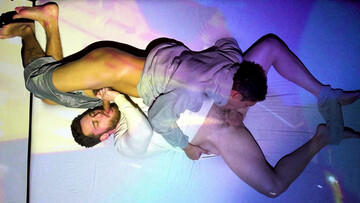 Gay couple shares colorful anal in perfect positions