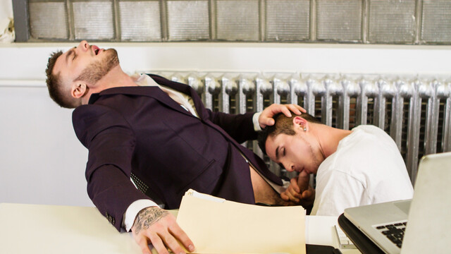 William Seed and Killiam Wesker fucking at work