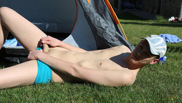 Strong camping trip ass fuck makes gay lovers provides great scenes