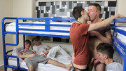 Big raw dicks having lotsa fun on bunk beds