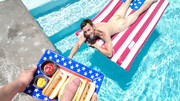 America's birthday POV with two horny patriots