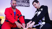Ouija themed fuck with a submissive stepson