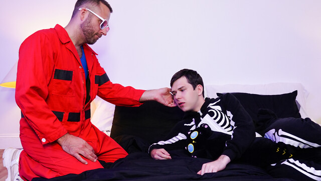 Ouija themed fuck with a submissive stepson