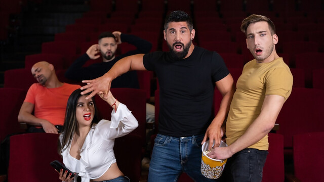 Movie magic with guys who fuck in public
