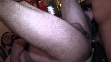 Muscular man enjoys random dick at the bar in rough perversions