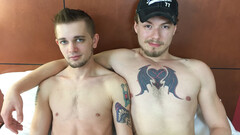 Strong anal in hotel room for twinks Chad Miles and Joshua James