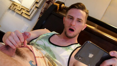 He caught him masturbating and now it's time to pay the price