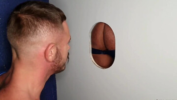 Random Latino guy turns glory hole treat into real hard sex