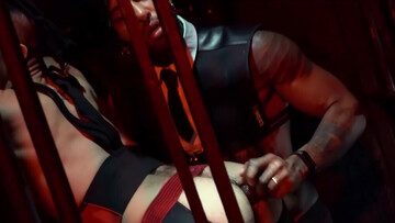 Caged lad endures Arab dick down the ass in ruthless maledom linmks