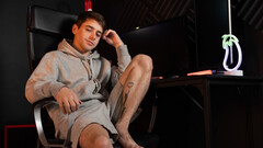 Gamer with a pale body ends up having sex with a BBC