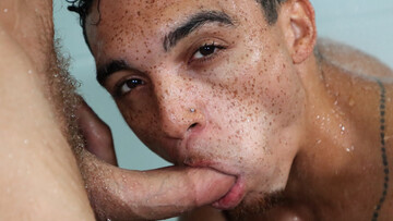 Riley Mitchel in the shower with the horny Amone Bane