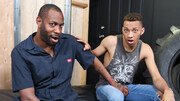 Black boy and his horny stepdad share passionate gay kinks