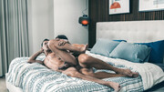 Stunning boys tape themselves in the bedroom getting laid big time