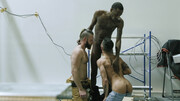 Slender black male gives these white gay lovers the biggest dick to play with