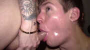 Dude screaming as everyone shares his slutty body