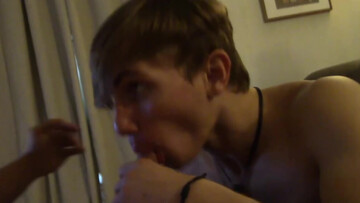 Blondie cannot stop sucking amateur dick