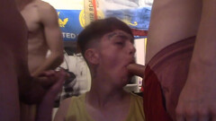 Teens with hard dicks are fooling around in the dorm