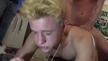 Submissive blonde moaning with a hard dick deep