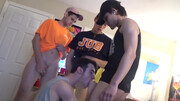 Dude in sexy sneakers wants two dicks or MORE