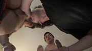 Hot guys in a threesome with lots of oral