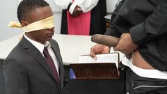 Altar lad is watching the action together with a friend