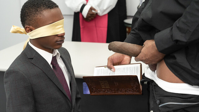 Altar lad is watching the action together with a friend