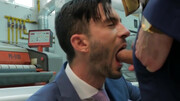 Andy Star and Dario Beck having sex in the laundromat