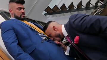 Unrighteous dude with a big cock gets freaky with his boss