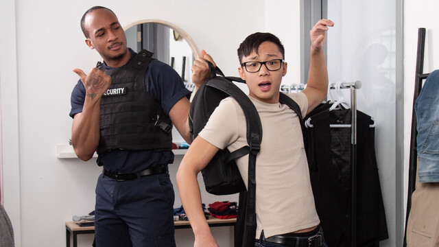 Trent King and Dane Jaxson banging in the backstage