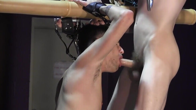 Dirty boys play rough anal games in sexy bondage scenes