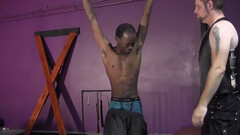 Black male slave is ready to receive his sexual punishment