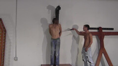 Naughty boys play loud and sexy in BDSM home kinks