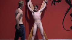 Twink gets restrained and exposed in a sexy BDSM mix