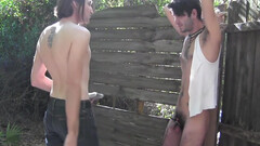 Outdoor fetishes with Ryann Ruckers and DJ Westgate