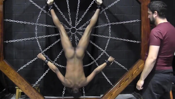 Using a corkscrew to penetrate the hole of the slave