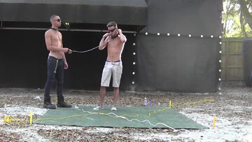 Lukas and another dude star in a hardcore teasing video