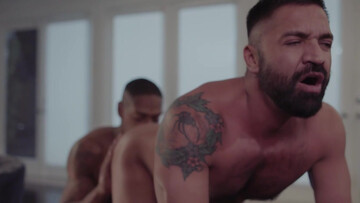 Muscular black lover uses BBC to sexually please his white friend