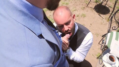 Strong bareback anal at a wedding between the groom and the bestman