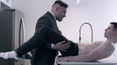 Lustful boy sucks cock before letting it damage his tight ass