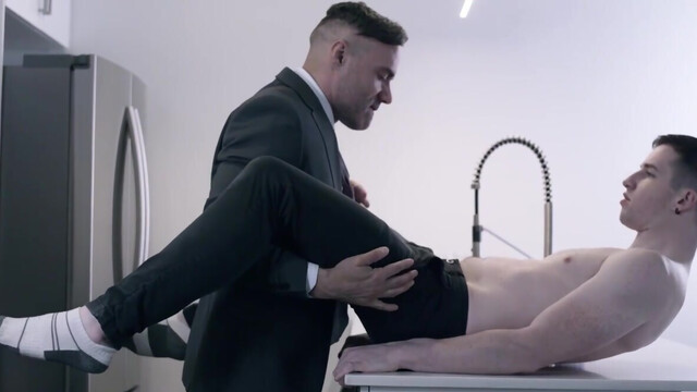 Lustful boy sucks cock before letting it damage his tight ass