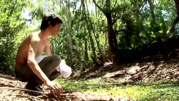 Filming the petite guy while he prepares to have sex