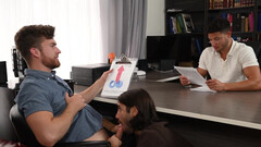 Office sex and a free use fetish in one HD XXX video