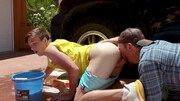 Naked bloke fucked by his neighbor in sunny outdoor scenes