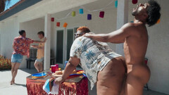 Black hunk ass fucks fat male and comes in his big booty