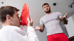 Male domination and foot fetish with Joey Mills and Parker Savage