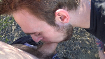 Appealing male devours cock on camera and shares the best closeup