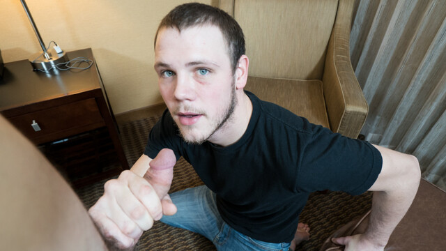 Naked amateur lover gives long blowjob and fucks in superb POV